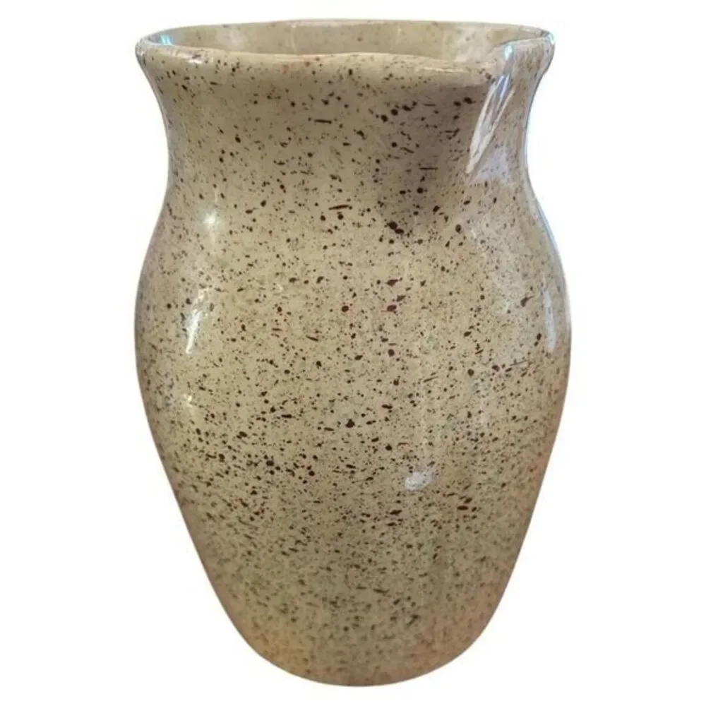 RRP Robinson Ransbottom Roseville‎ Art Pottery Pitcher 8.5 In Speckled Vintage